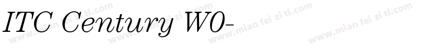ITC Century W0字体转换